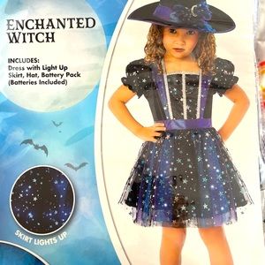 Little girl Witch light up costume